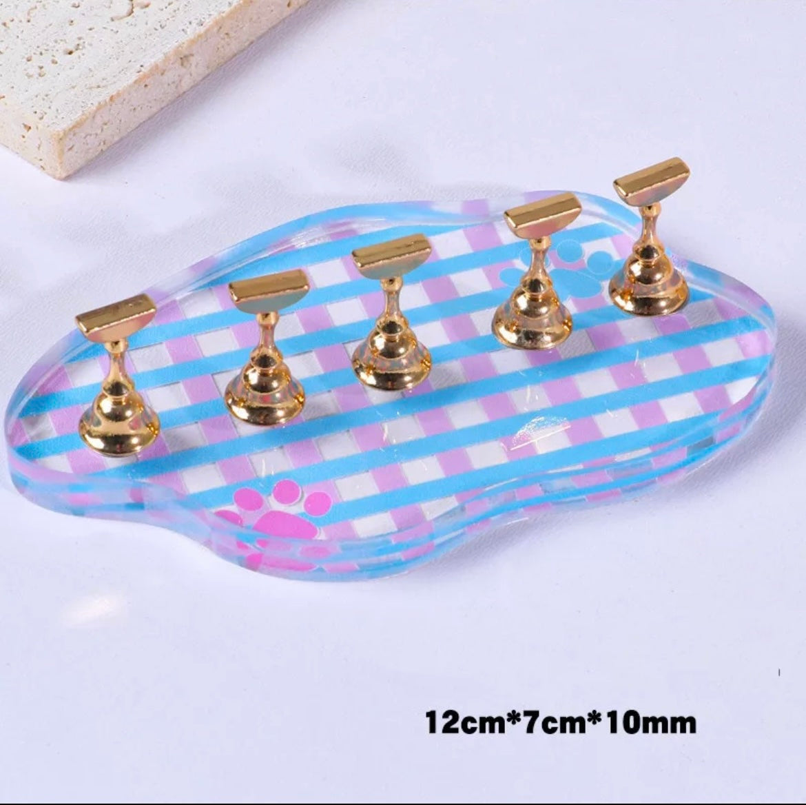 6 Piece Nail Art Practice Stand - Hautenailbox 